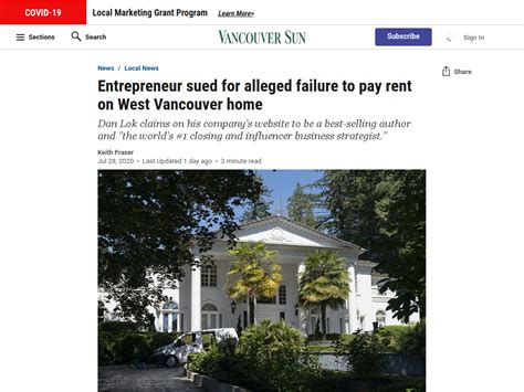 dan lok 騙子|Entrepreneur sued for alleged failure to pay rent on。